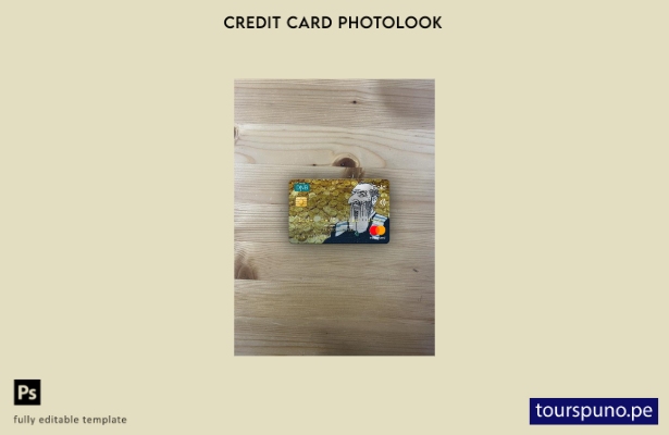 listo para imprimir plantilla frontal de aspecto fotográfico dorado mastercard 2
